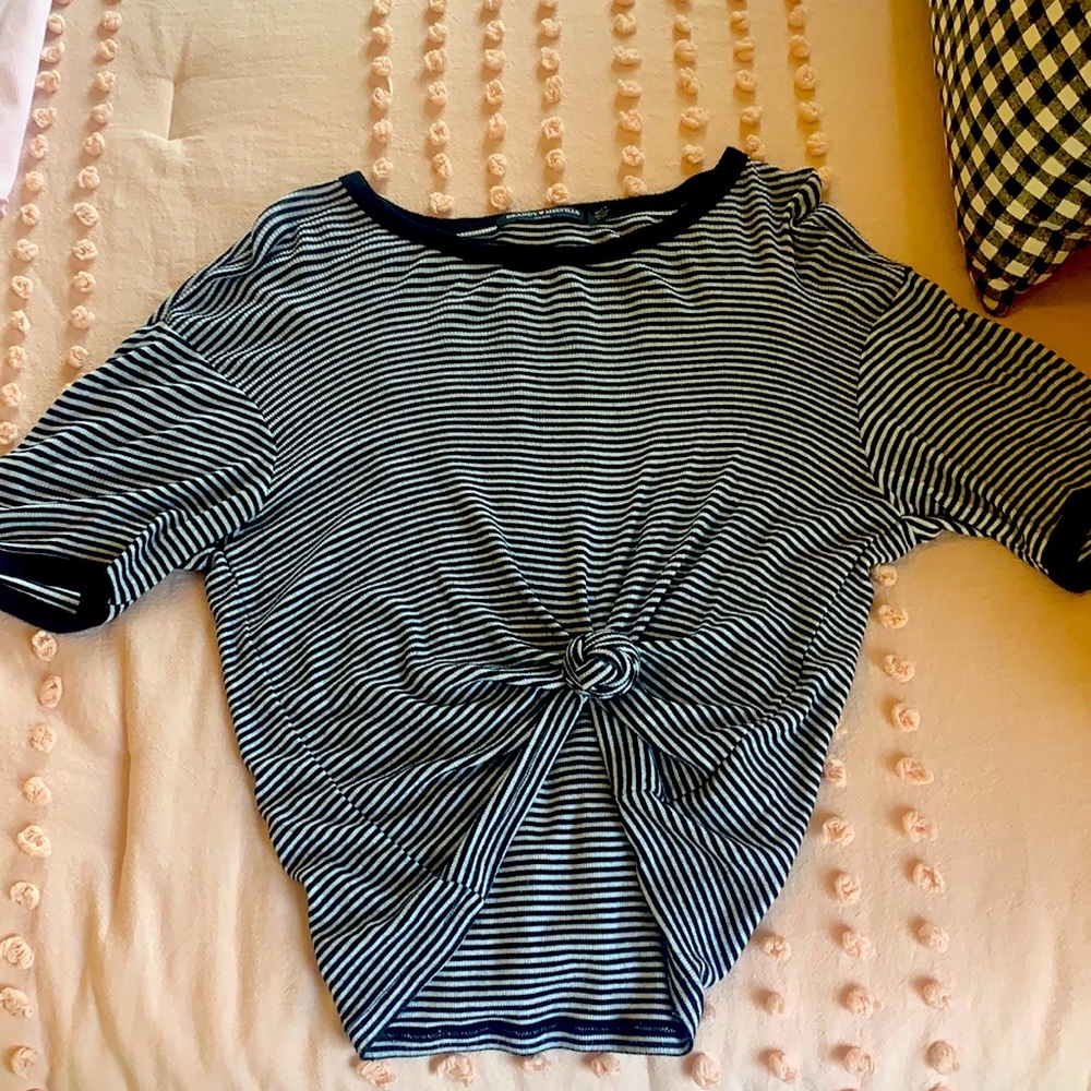 Loose fitting soft striped tee